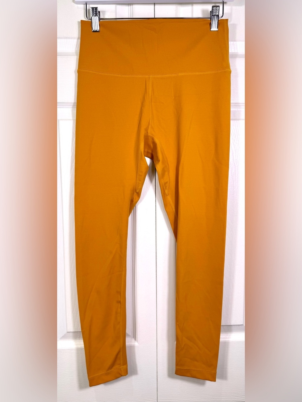 Free People High Rise Leggings Orange Size Small EUC